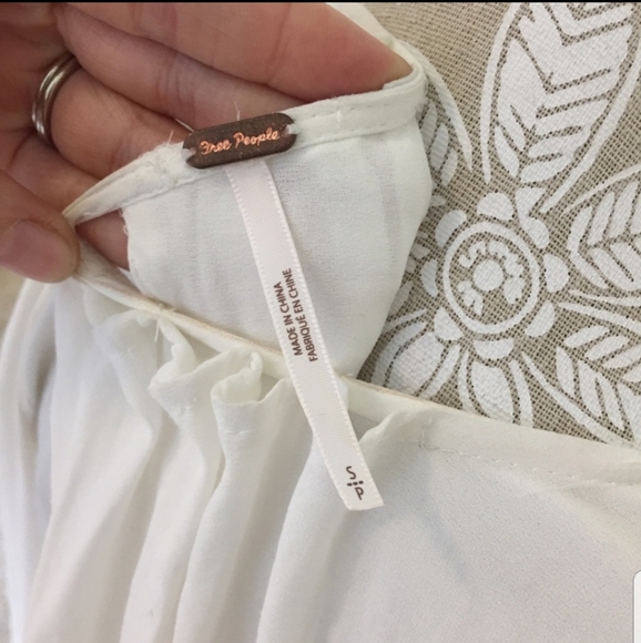 NWT Free People White Soul Serene Top - Picture 8 of 10